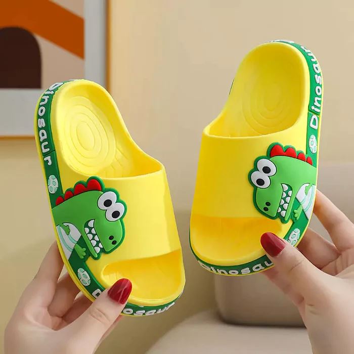 Rutschfeste Orthopädische Kinderpantoffeln - Dino Crocks