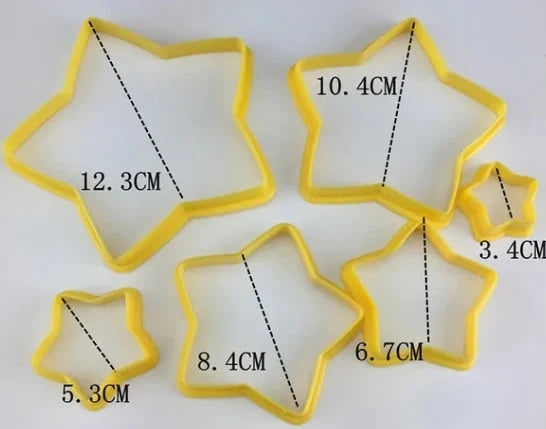 Set 3D-Weihnachtsbaum-Ausstechformen - 6 Teile