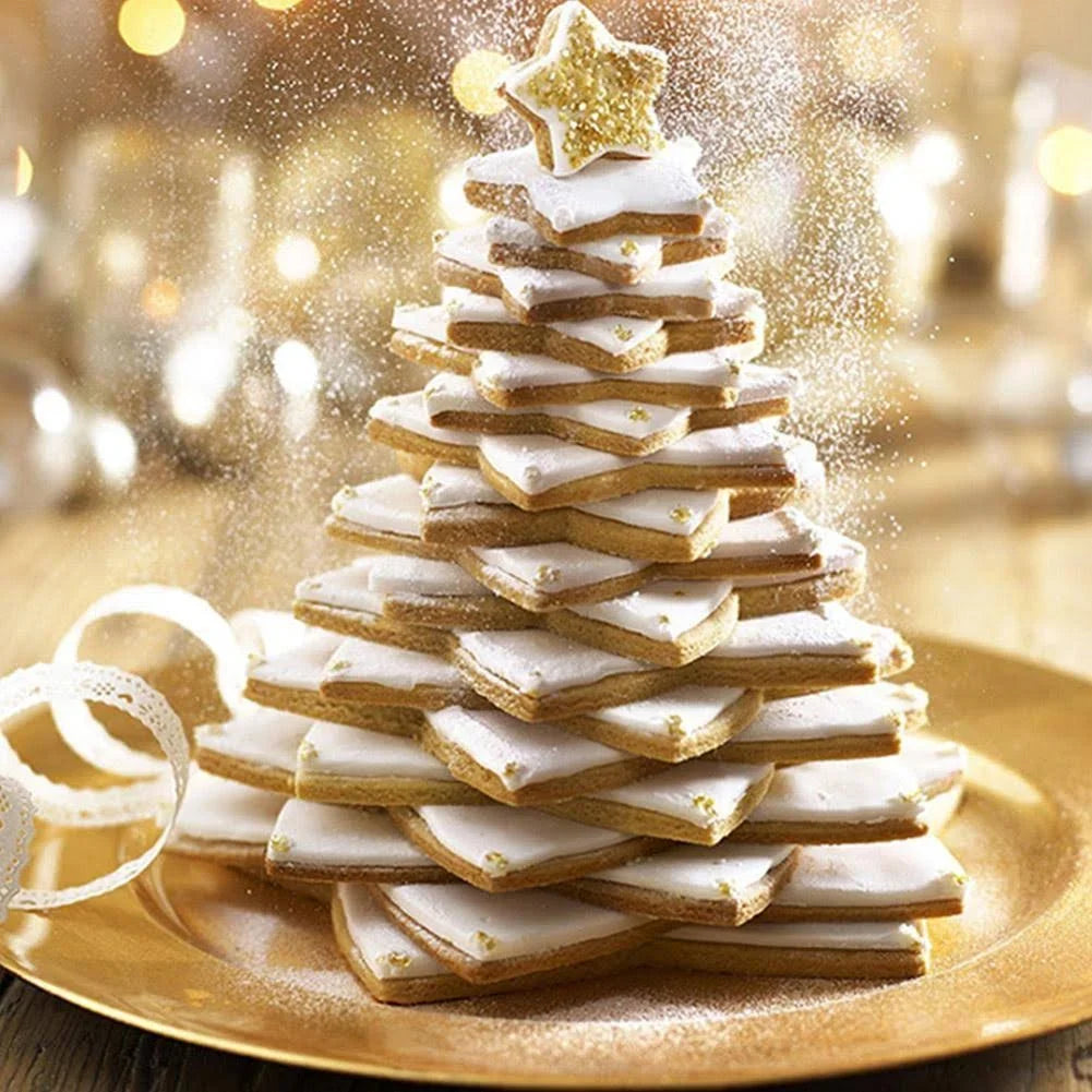 Set 3D-Weihnachtsbaum-Ausstechformen - 6 Teile