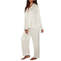 Langer Damen-Pyjama-Set aus Seide - Starlight