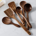 Umweltfreundliches Küchenutensilien-Set aus Holz