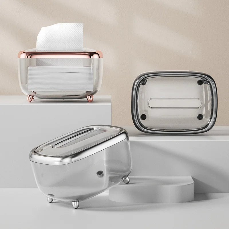 Elegante und transparente Taschentuchbox