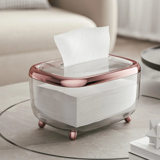 Elegante und transparente Taschentuchbox