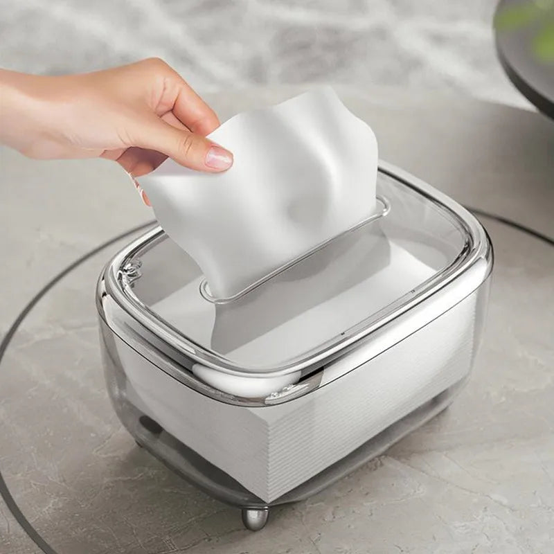 Elegante und transparente Taschentuchbox