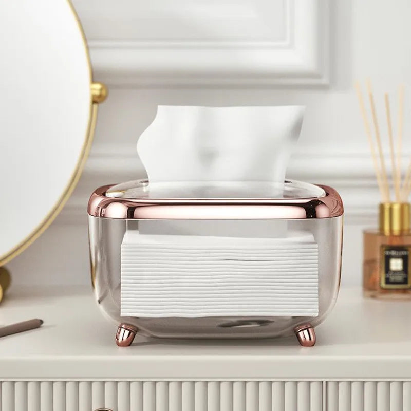 Elegante und transparente Taschentuchbox