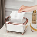 Elegante und transparente Taschentuchbox