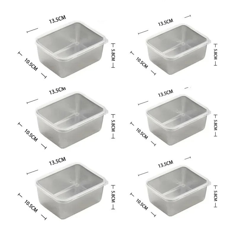 Set aus luftdichten Gläsern aus Edelstahl