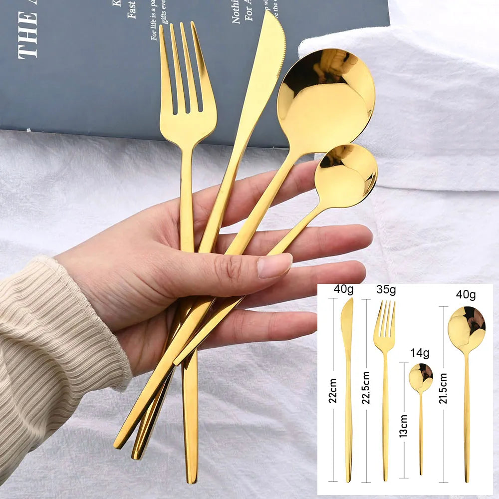 Besteckset aus Edelstahl
