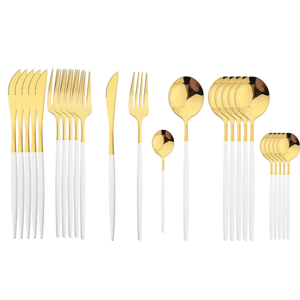 Besteckset aus Edelstahl