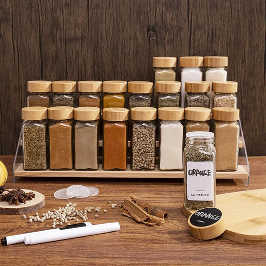 Gewürzdosen-Set mit Bambusdeckel