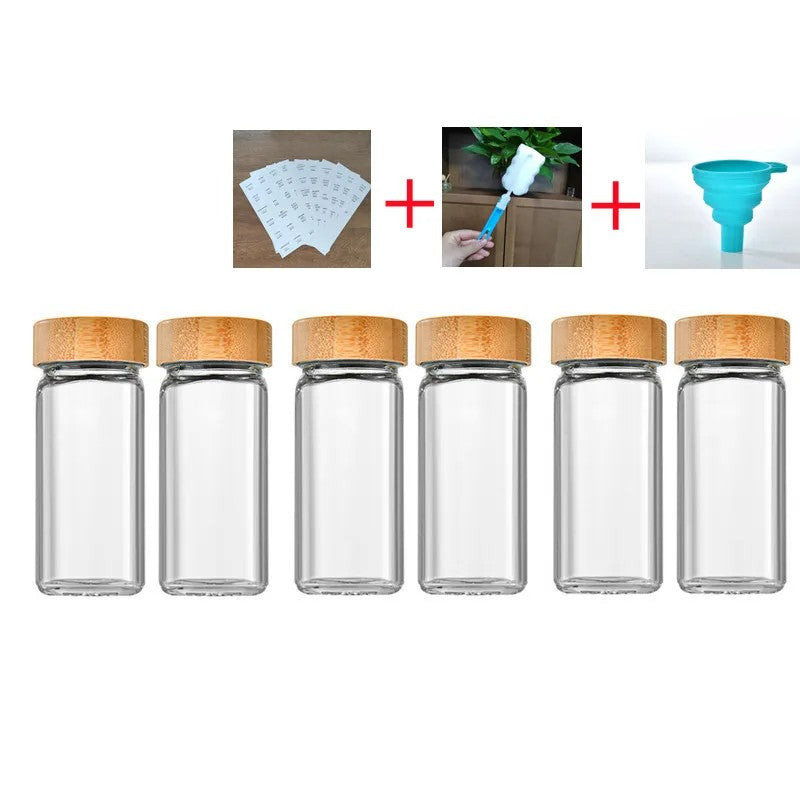 Gewürzdosen-Set mit Bambusdeckel