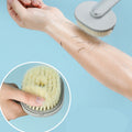 Ergonomische Duschbürste mit langem Griff und Behälter
