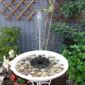 Vogeltränke-Brunnen mit Solarpanel - Gartendekoration