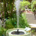 Vogeltränke-Brunnen mit Solarpanel - Gartendekoration
