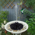 Vogeltränke-Brunnen mit Solarpanel - Gartendekoration