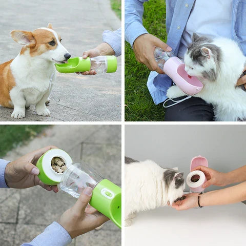 4-in-1 Tragbare Flasche für Haustiere - PetWater