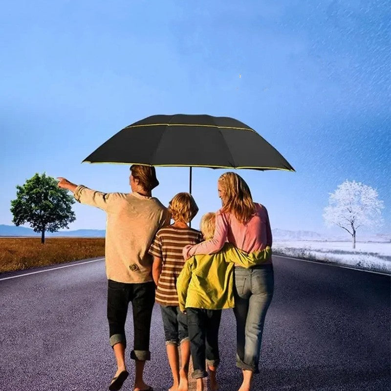 Winddichter Faltbarer Doppel-Regenschirm - SkyShield