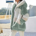 Damen Fellmantel-Jacke