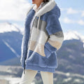 Damen Fellmantel-Jacke