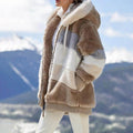 Damen Fellmantel-Jacke