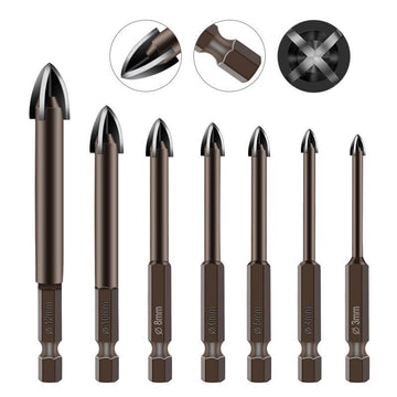 Set mit 7 unzerstörbaren Universalbohrern Max Drill