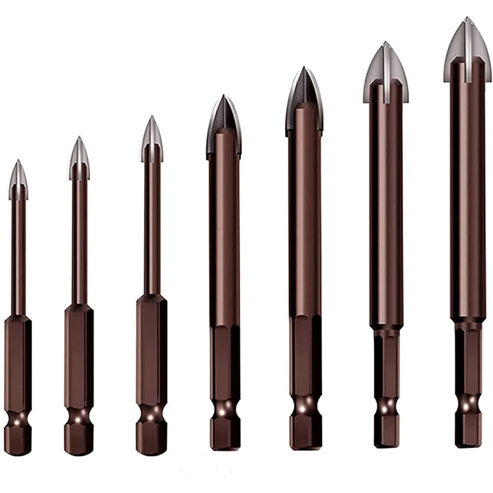 Set mit 7 unzerstörbaren Universalbohrern Max Drill
