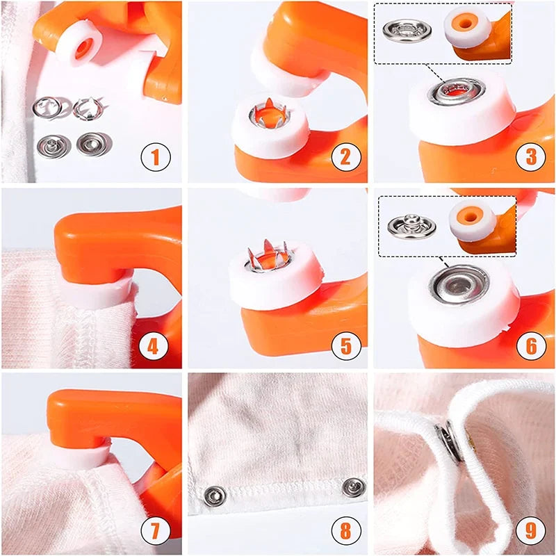 Set Befestigungszange + 400 Druckknöpfe - SnapFix
