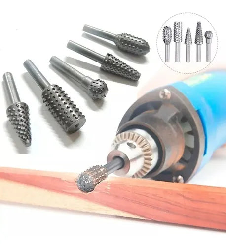 Komplettes Set Rotationsbohrer 5 Teile