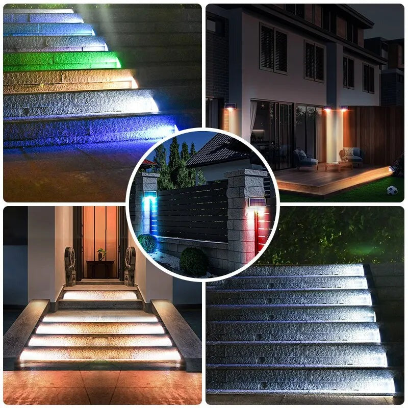 LED-Solarlicht-Set für Außentreppen, Wasserdicht - StepGlow