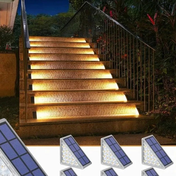 LED-Solarlicht-Set für Außentreppen, Wasserdicht - StepGlow