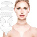 Set mit 16 wiederverwendbaren Anti-Falten-Pads gegen Mimikfalten - Gesicht, Hals und Dekolleté