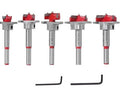 Set mit 5 Stahl-Holzbohrern