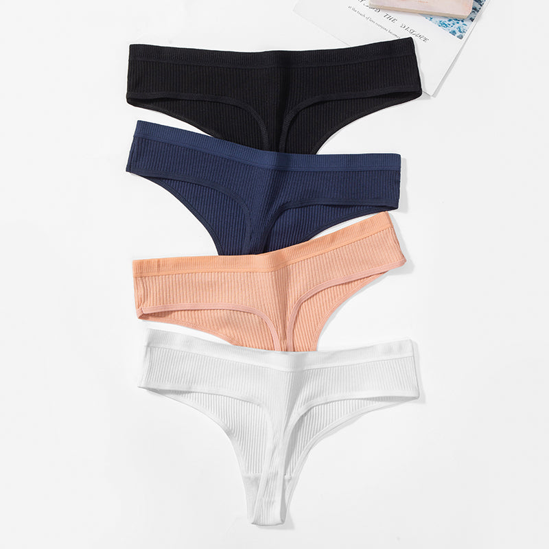Set aus 10 sinnlichen und komfortablen Baumwollslips - SoftComfort