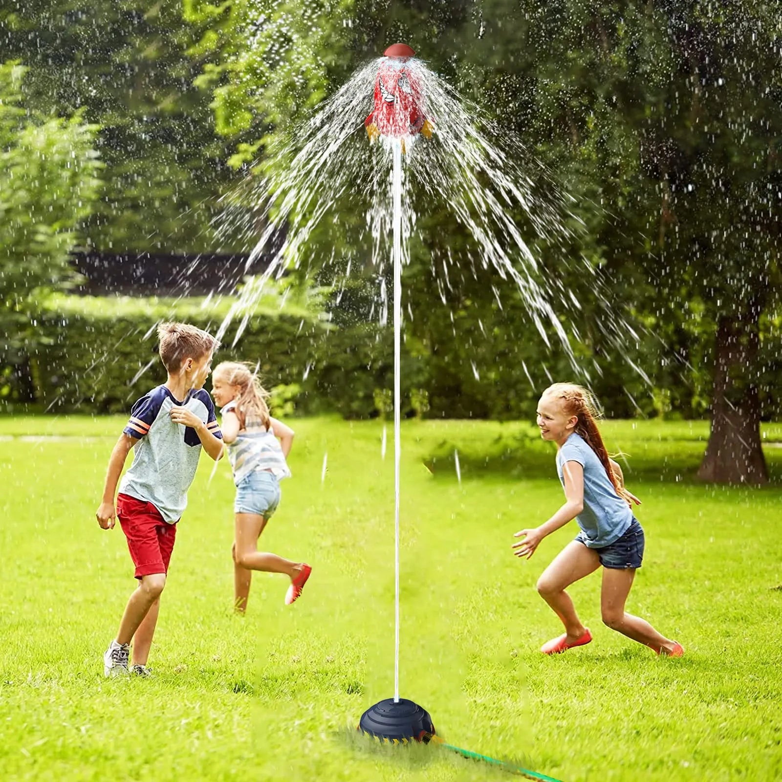 Wasserraketen-Abschussrampe mit Antriebseffekt