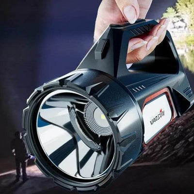 Wiederaufladbare Solar-Taschenlampe mit Integrierter Powerbank