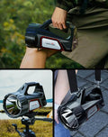 Wiederaufladbare Solar-Taschenlampe mit Integrierter Powerbank