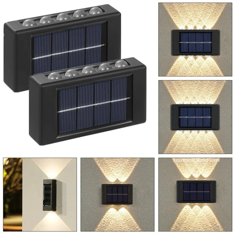 LED-Solar-Wandleuchte für Außen, Wasserdicht - SunBright