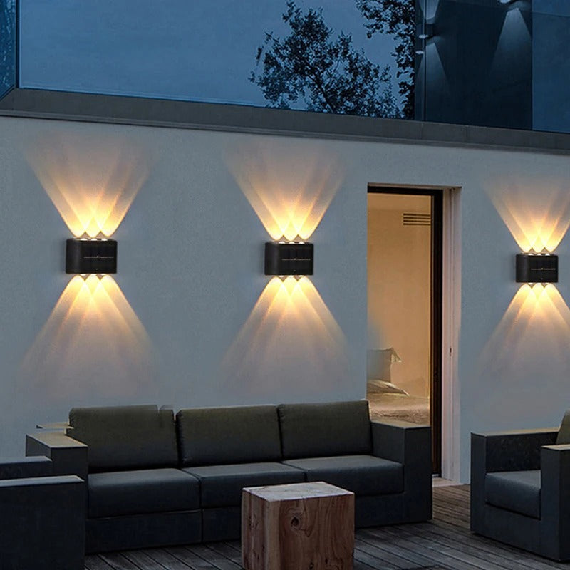 LED-Solar-Wandleuchte für Außen, Wasserdicht - SunBright