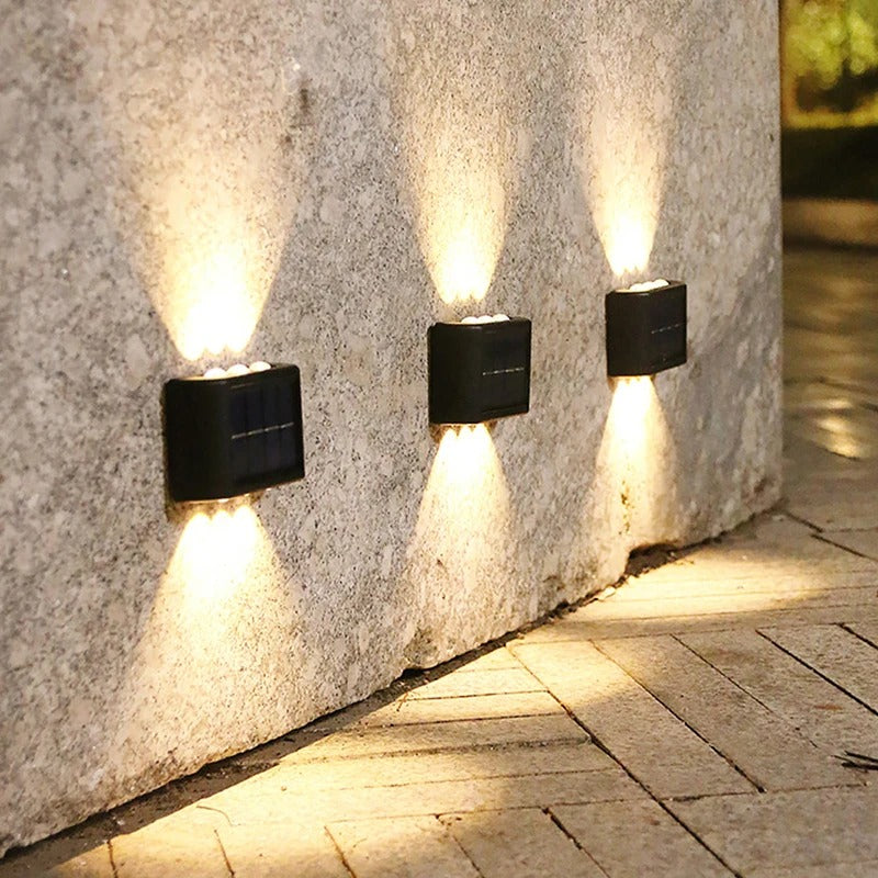 LED-Solar-Wandleuchte für Außen, Wasserdicht - SunBright