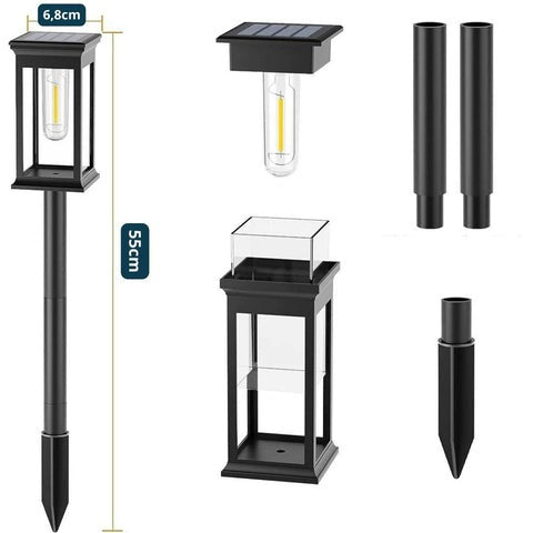 Wasserdichte LED-Solarleuchte für den Garten - SolarShine