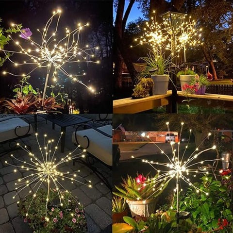 LED-Solarleuchte Feuerwerk für den Garten