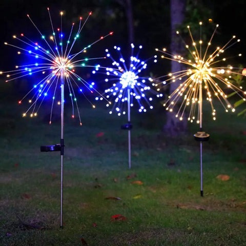 LED-Solarleuchte Feuerwerk für den Garten
