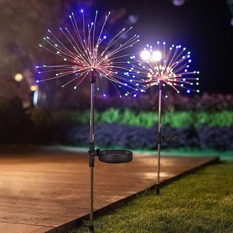 LED-Solarleuchte Feuerwerk für den Garten