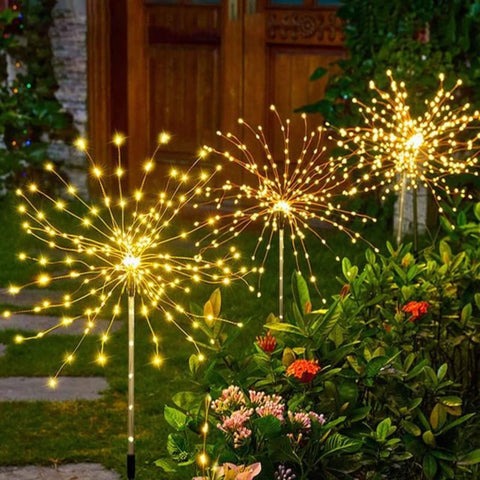 LED-Solarleuchte Feuerwerk für den Garten
