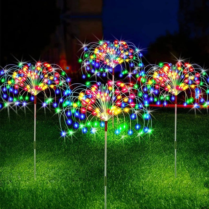 LED-Solarleuchte Feuerwerk für den Garten