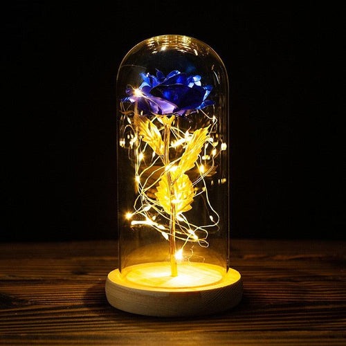 Ewige Rosen-Lampe in Glaskuppel - BloomLight