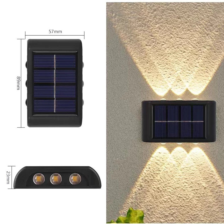 Wasserdichte Solar-Wandleuchte - WallBright