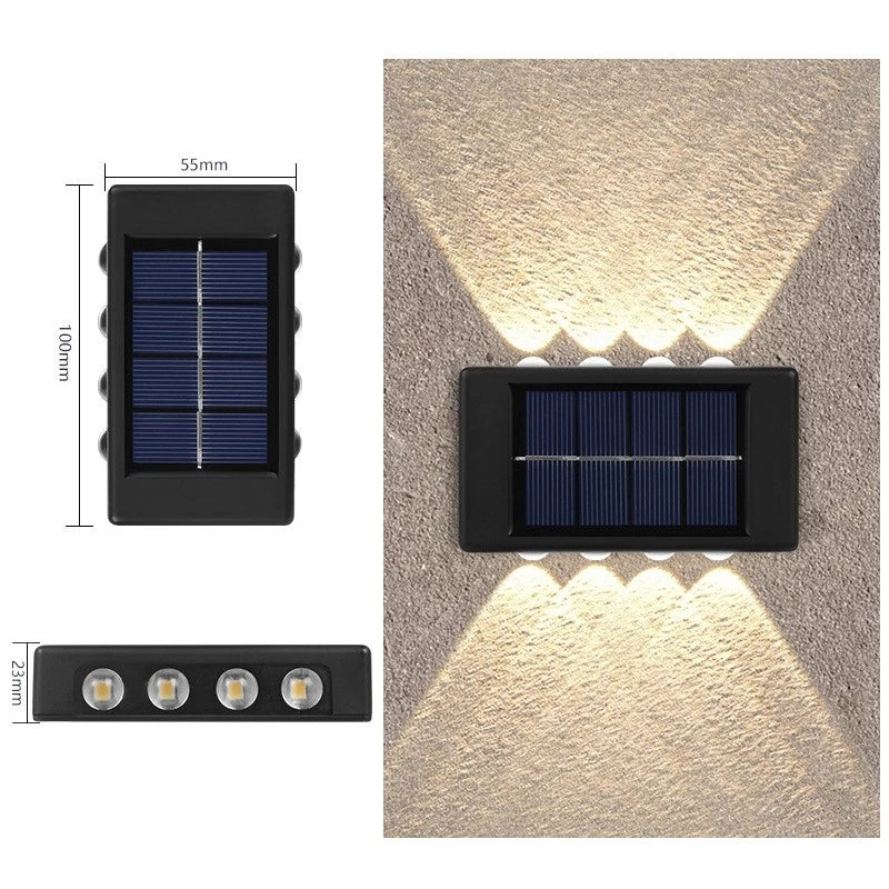 Wasserdichte Solar-Wandleuchte - WallBright