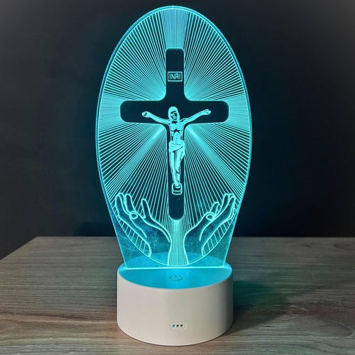 3D Religiöse Dekolampe 16 RGB-Farben