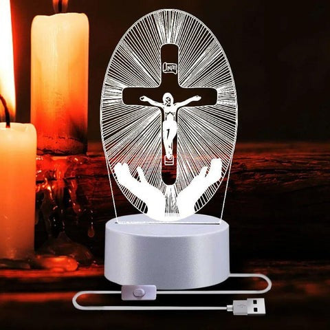 3D Religiöse Dekolampe 16 RGB-Farben